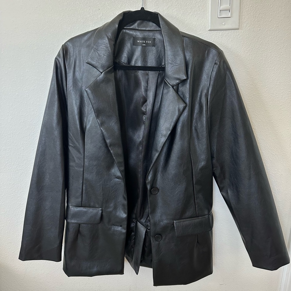 Oversized Leather Jacket